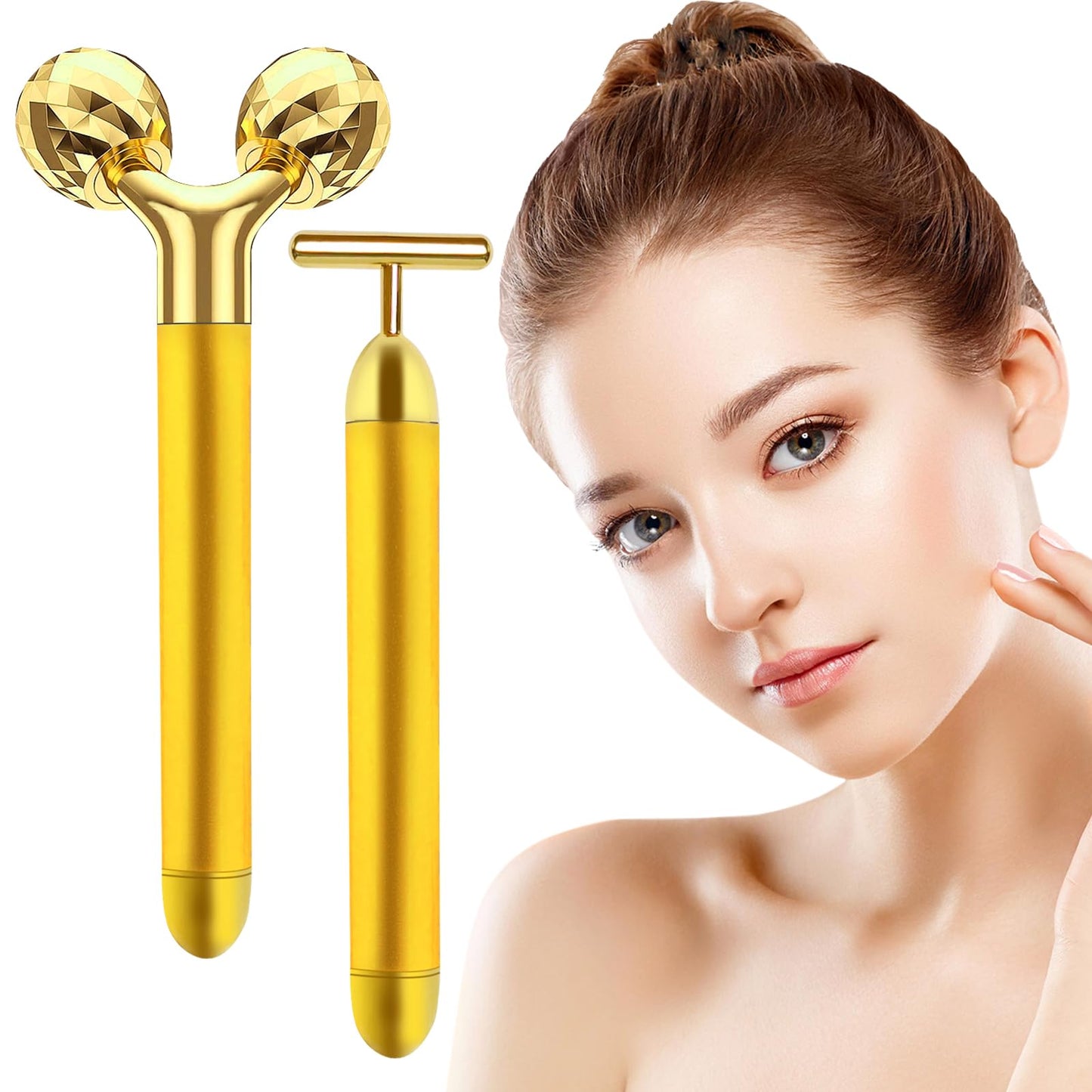 Beauty Bar & 3D Roller Facial Massager Kit
