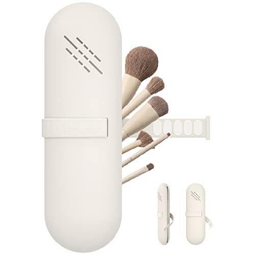 Travel Makeup Brush Holder and Organizer Bag for Women