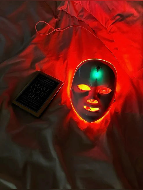 "Lumière Pro LED Therapy Mask product shot on white background"